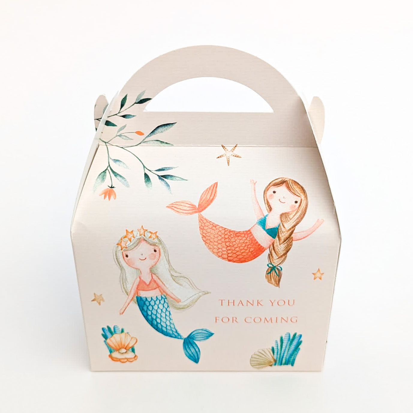 MERMAID Personalised Children’s Party Box Gift Bag Favour