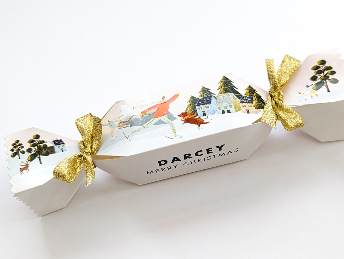 Personalised Christmas Cracker Winter Wonderland Treat Box