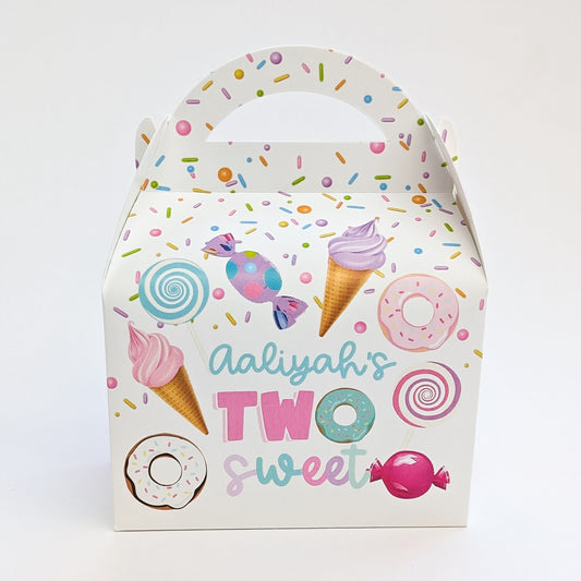 Candyland Two Sweet Birthday Party Treat Boxes Gift Bags