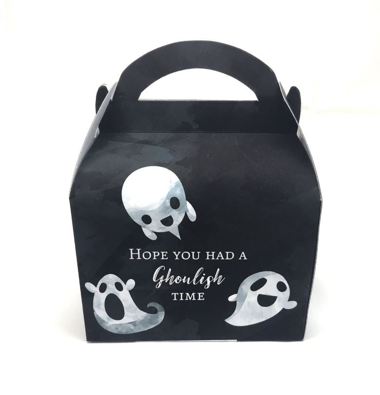 HALLOWEEN Spooky Ghosts Personalised Children’s Party Box Gift Bag Favour