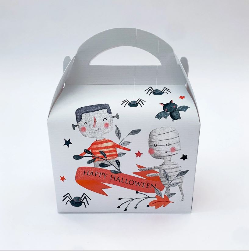 HALLOWEEN Spooky Ghosts Personalised Children’s Party Box Gift Bag Favour