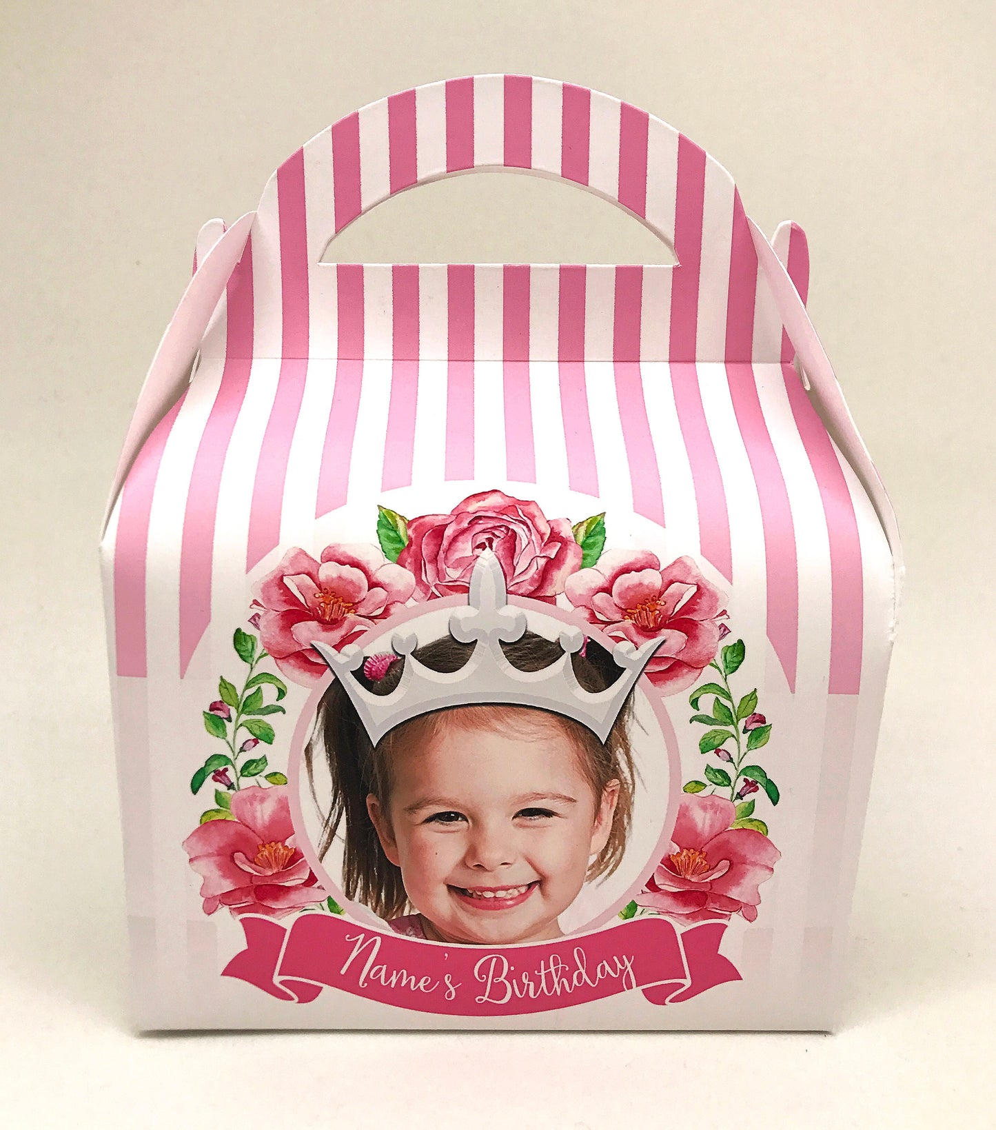 Pretty Princess Photo Box Personalised Children’s Party Box Gift Bag Favour