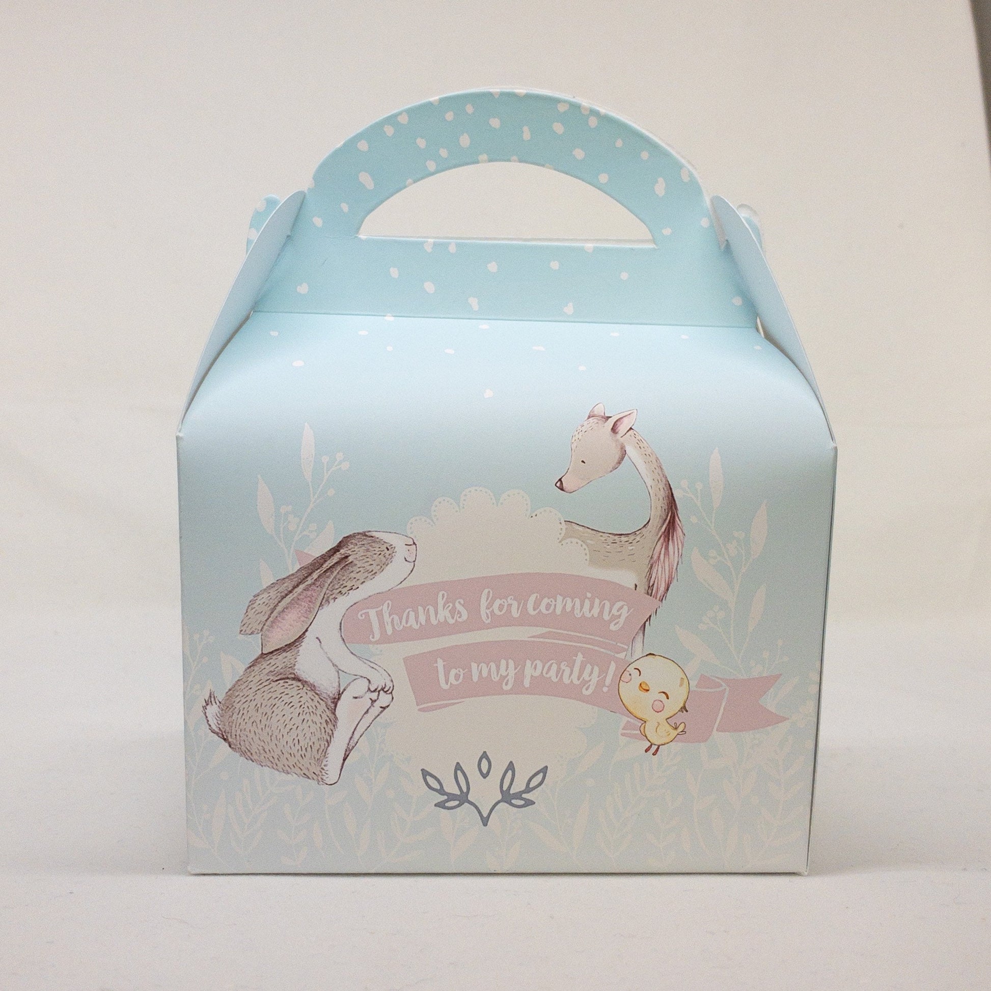 Woodland Animals Party Box: Personalized Baby Shower Favor