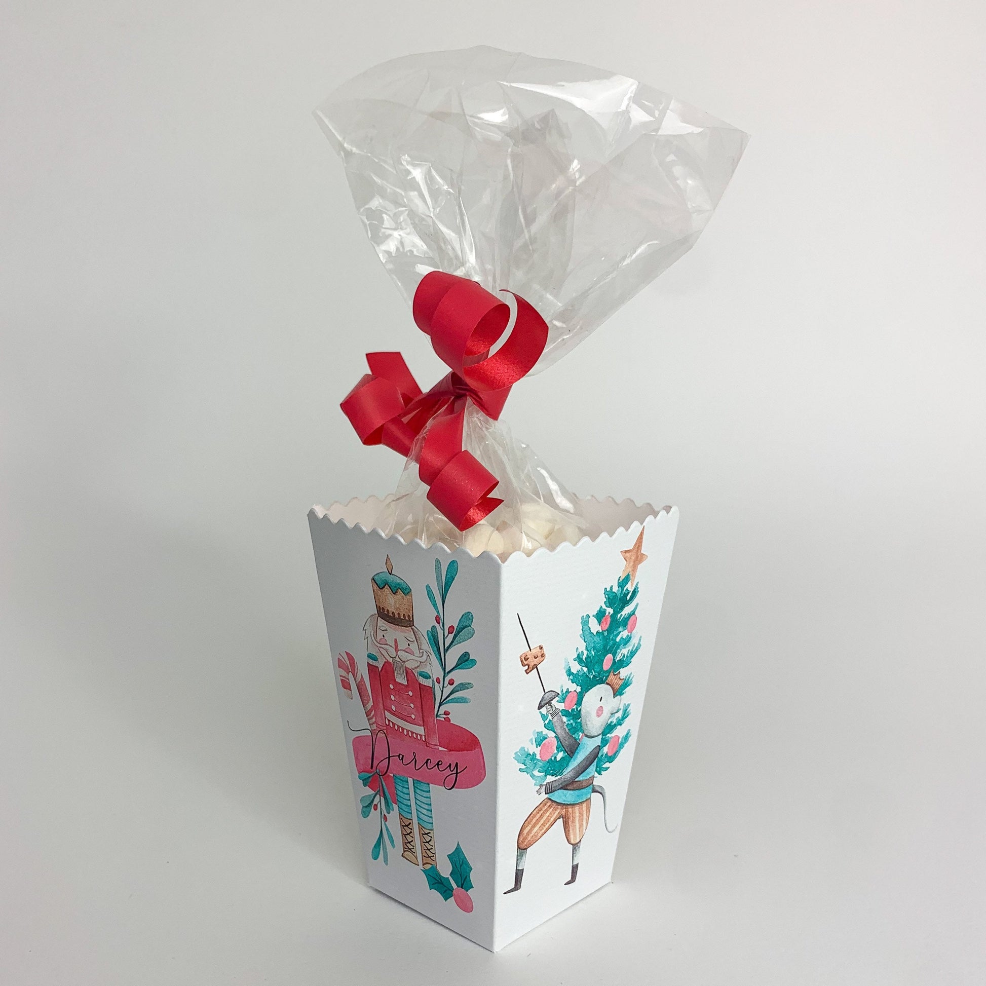 Personalised Nutcracker watercolour Christmas Treat Boxes Advent Party Box favours