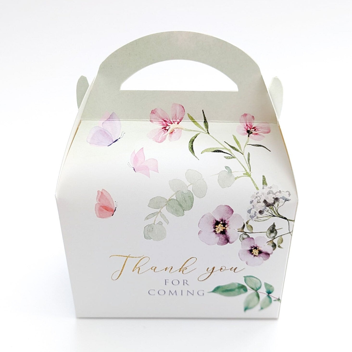 Watercolor Floral Personalized Party Box: Secret Garden Favor