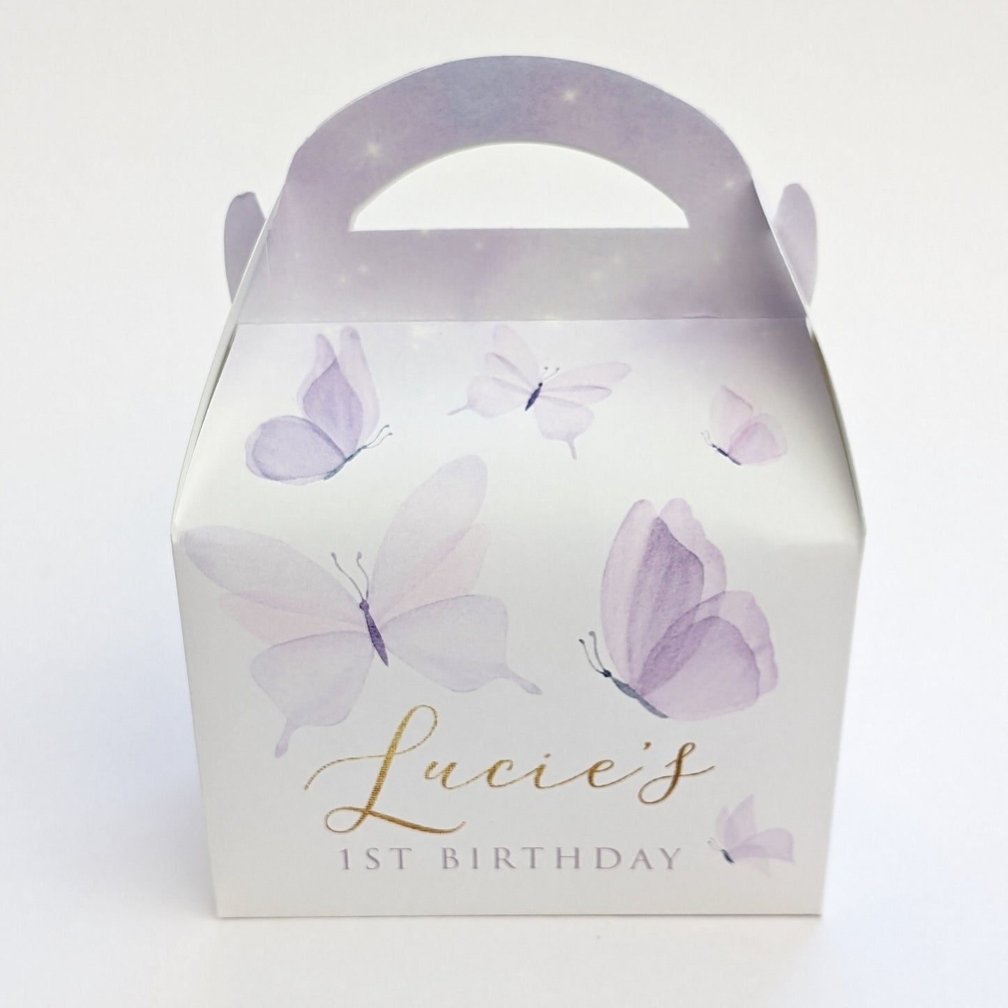 Butterfly Personalised Children’s Party Box Gift Bag Favour
