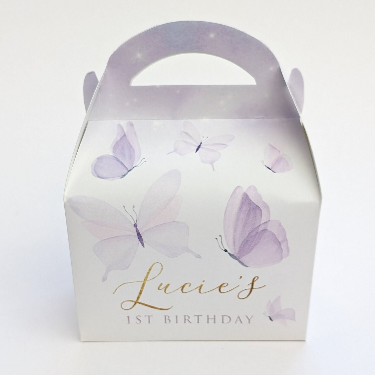 Butterfly Personalised Children’s Party Box Gift Bag Favour