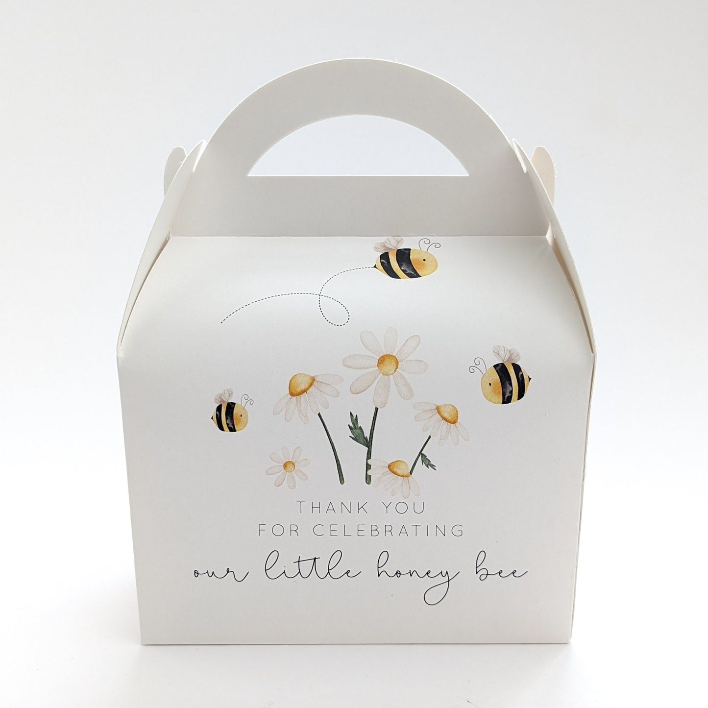 LITTLE HONEY BEE Personalised Children’s Party Box Gift Bag Favour