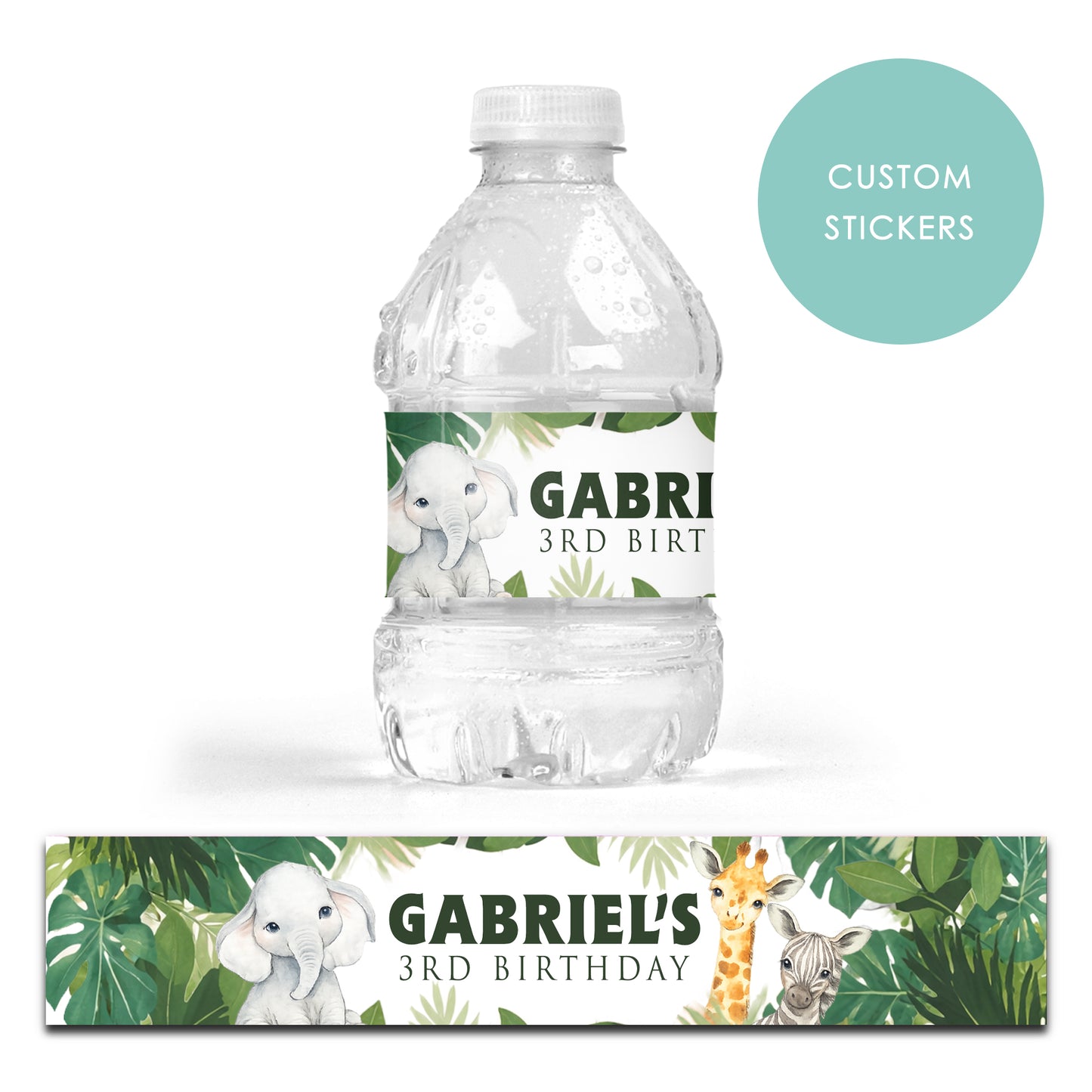 Personalised Jungle Animal Birthday Party Boxes and Decor Items