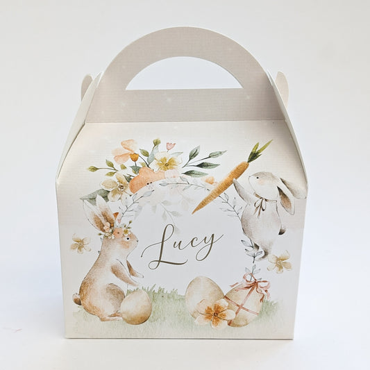 EASTER Bunny Personalised Treat Boxes Gift Bags