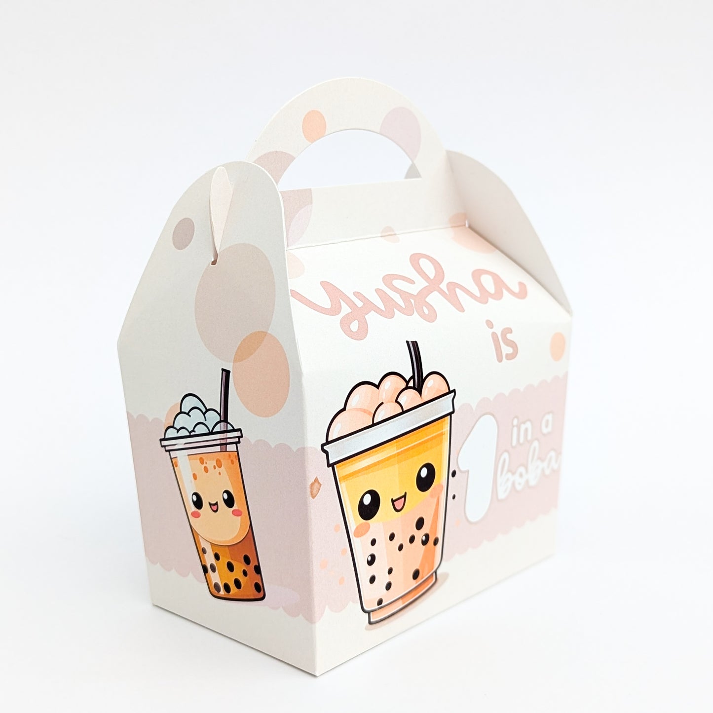 BOBA Bubble Tea personalised children's party boxes