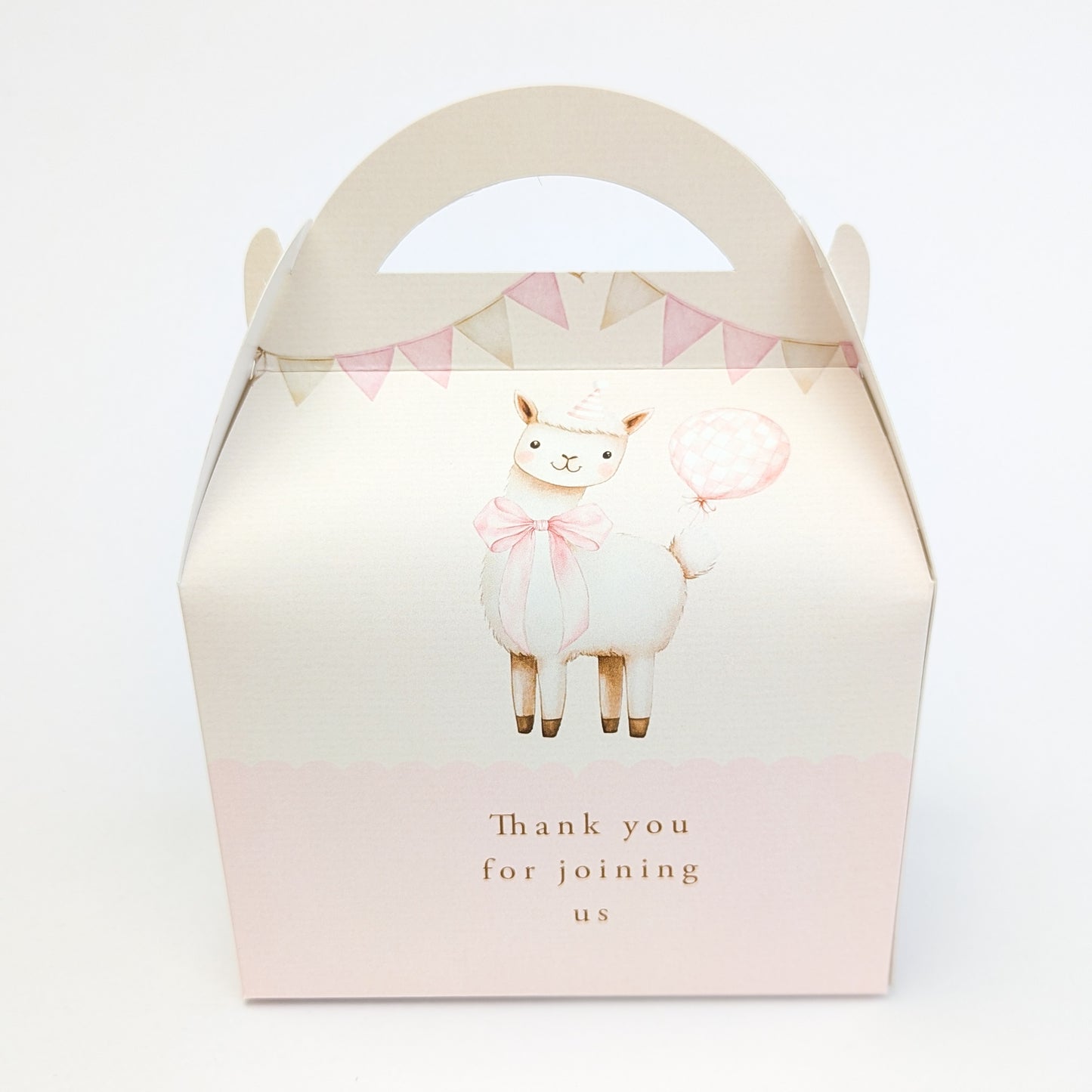LLAMA Alpaca Cute Personalised Children’s Party Box Gift Bag Favour