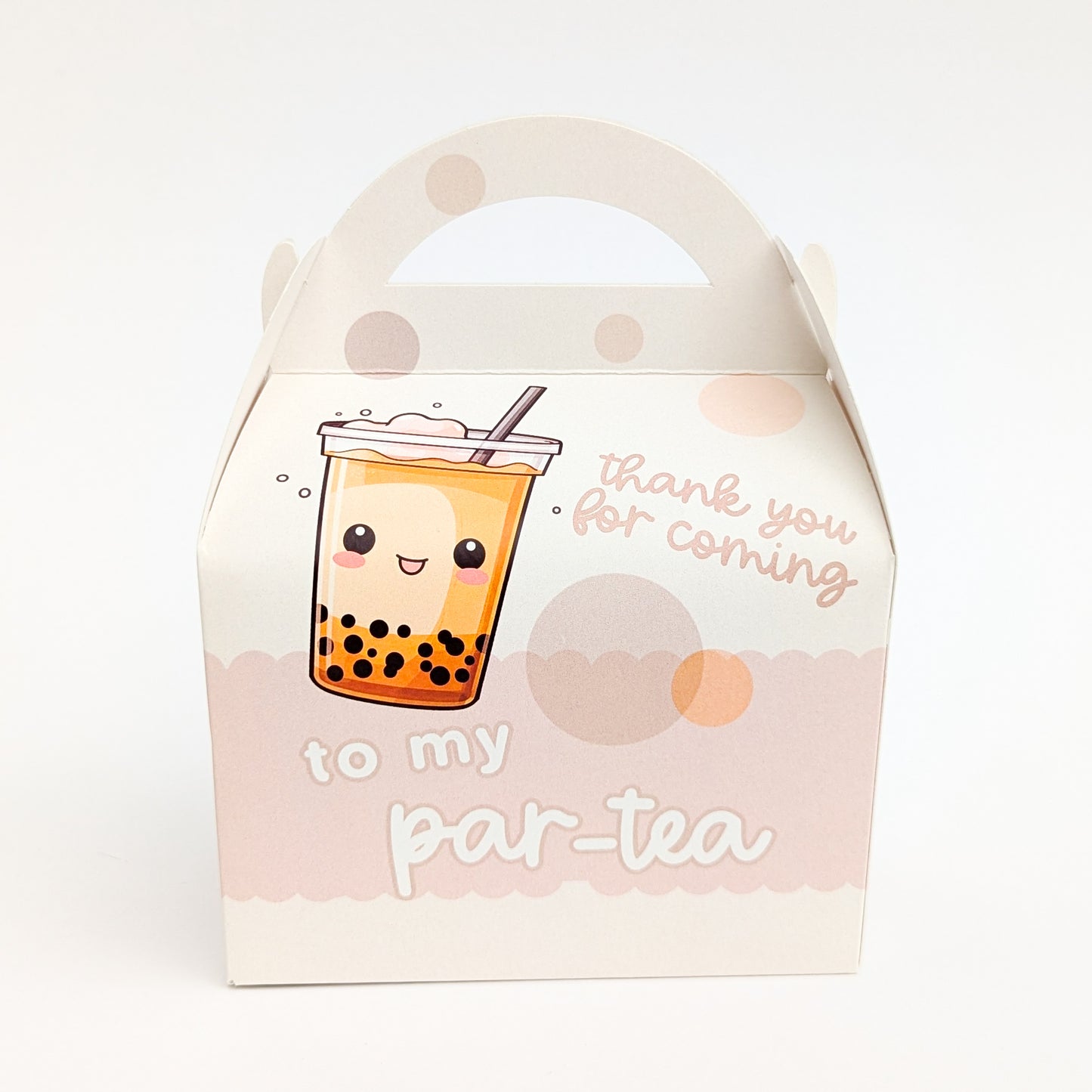 BOBA Bubble Tea personalised children's party boxes