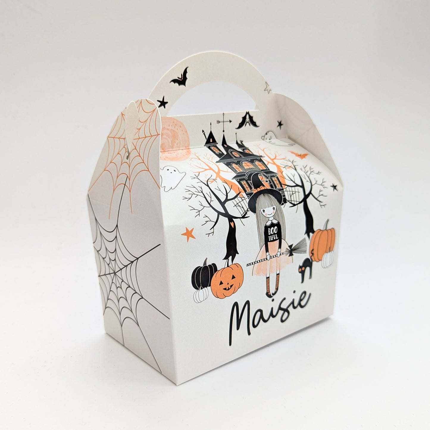 (Copy) HALLOWEEN Cute Witch Personalised Children’s Party Box Gift Bag Favour