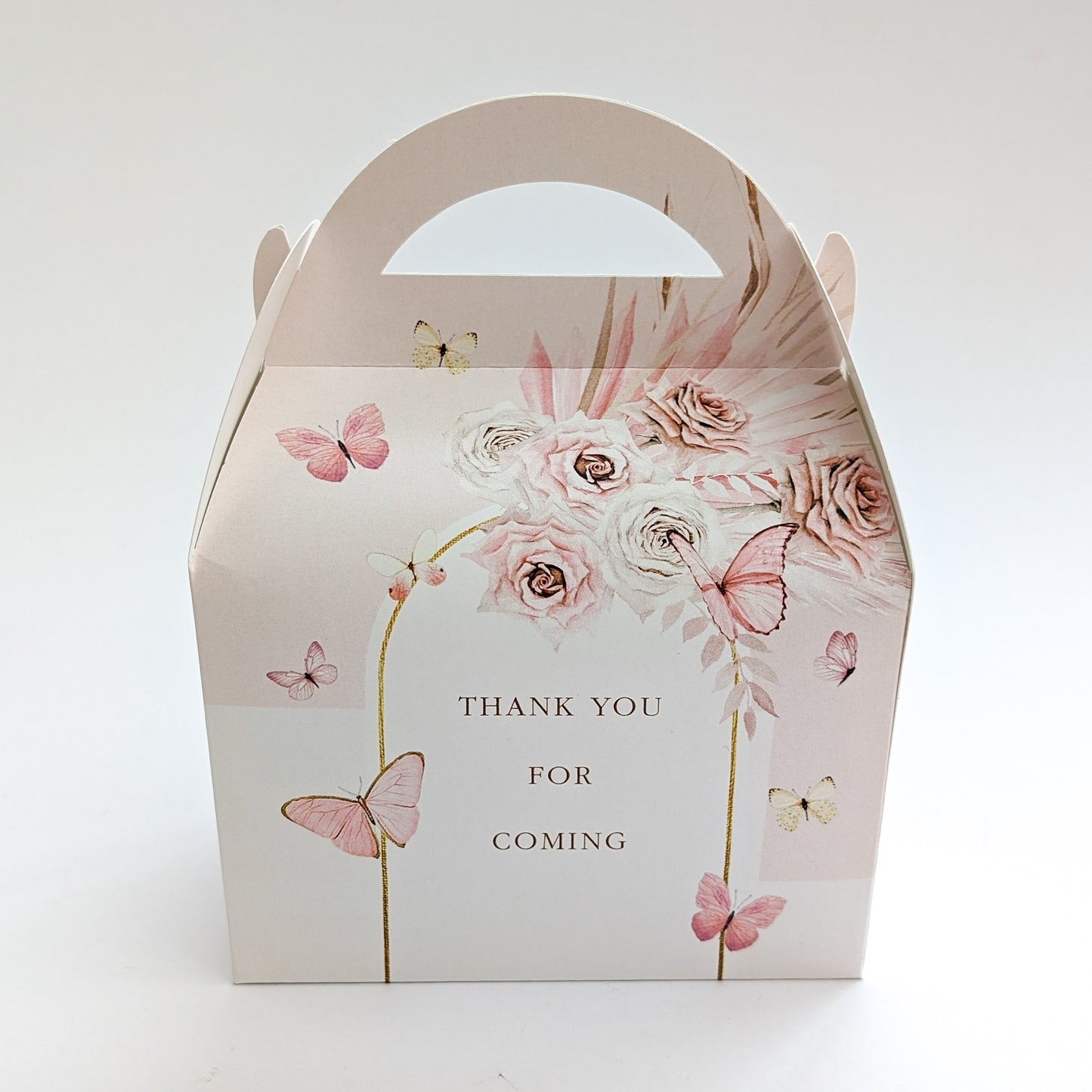 BUTTERFLY Boho Personalised Children’s Party Box Gift Bag Favour