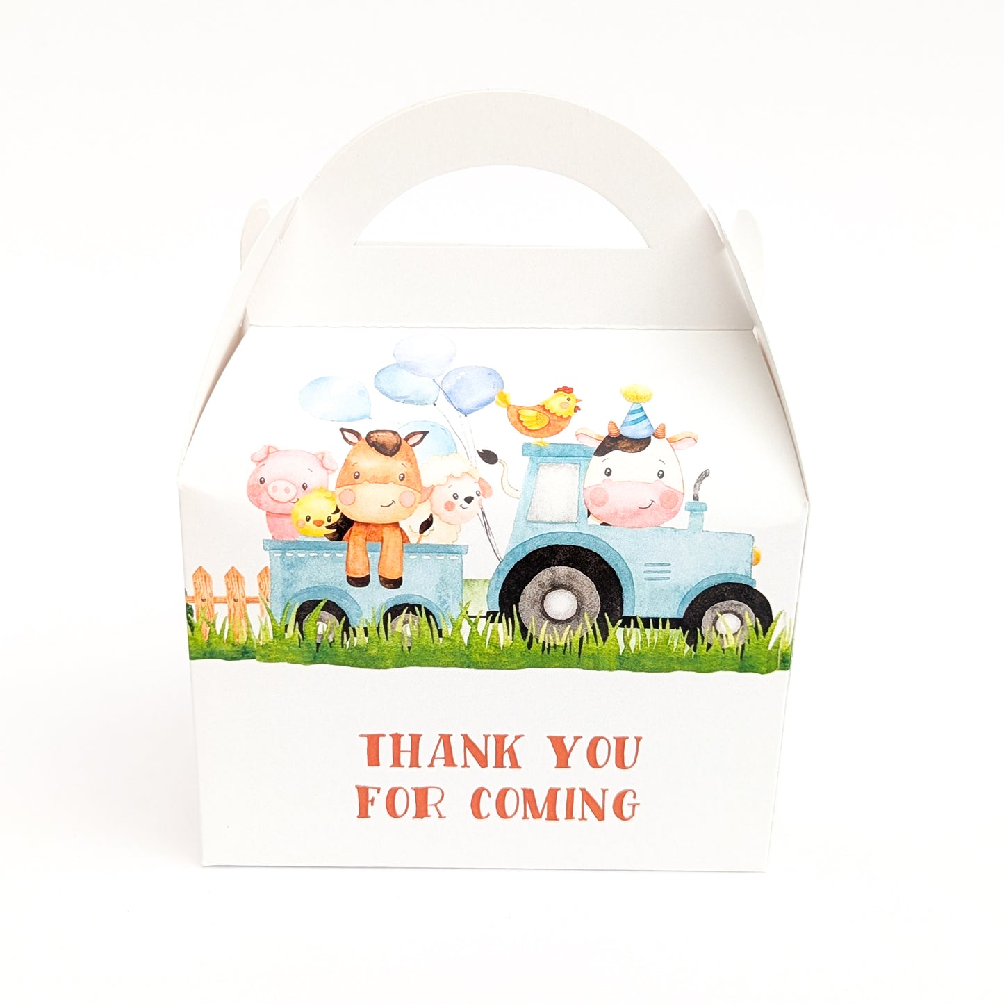 FARM Pastel Animals Personalised Children’s Party Box Gift Bag Favour