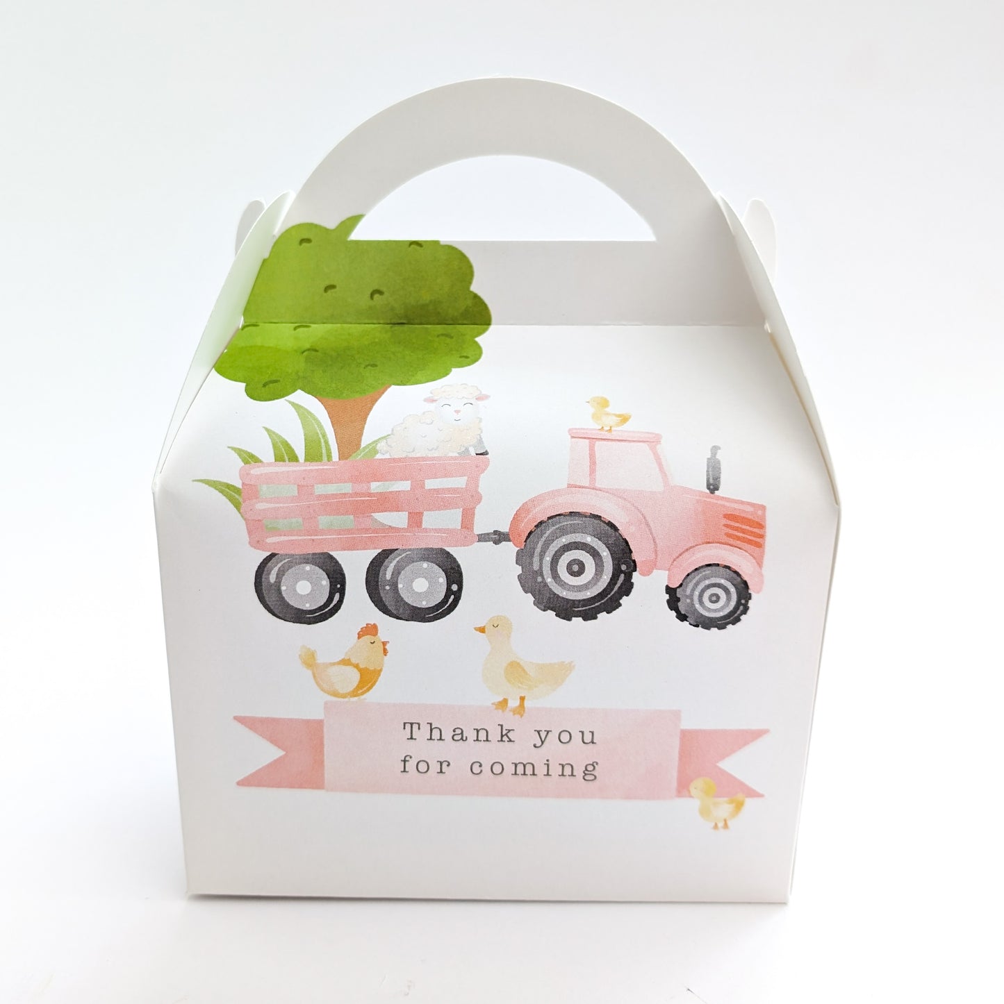 FARM Pastel Animals Personalised Children’s Party Box Gift Bag Favour
