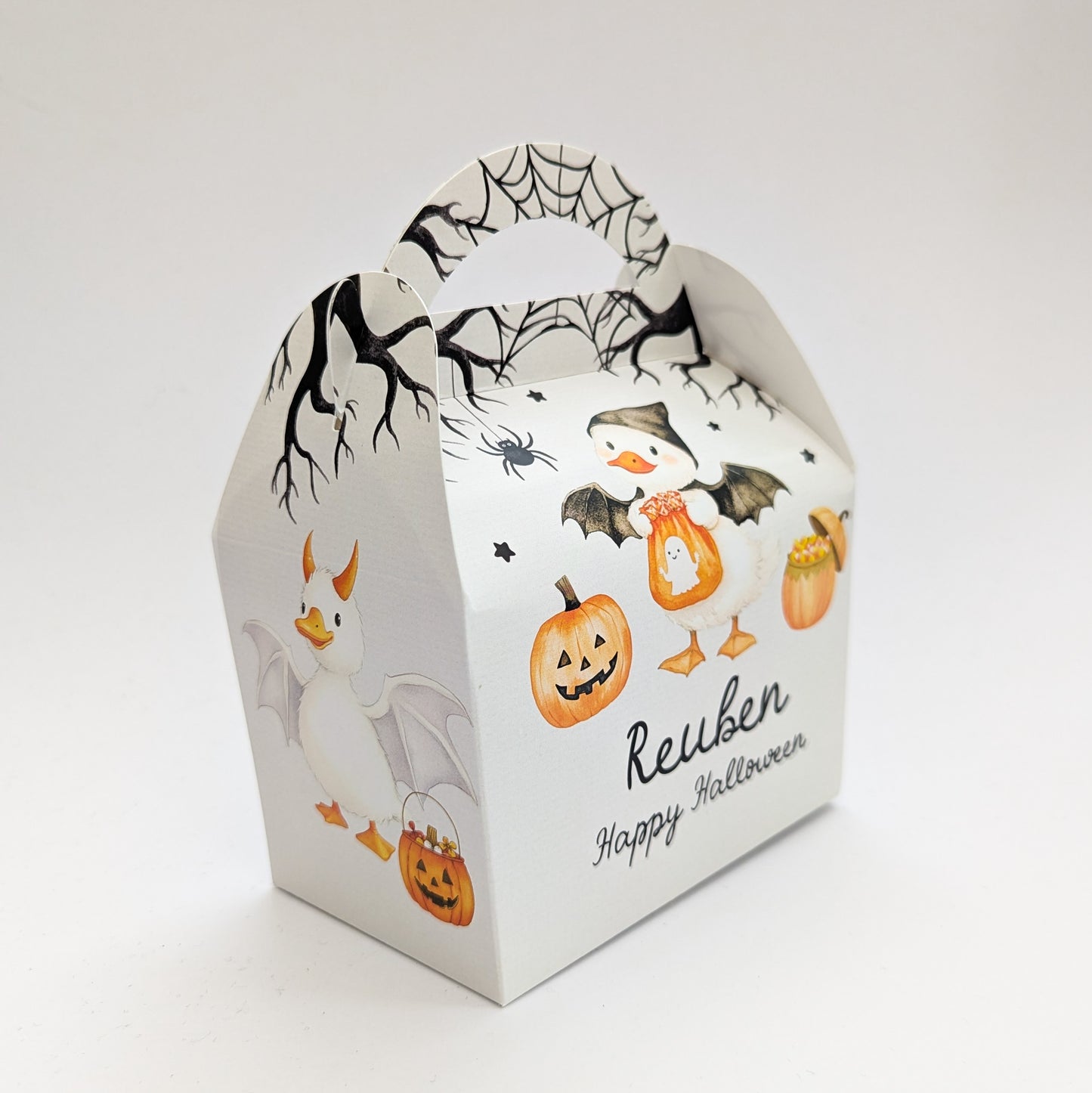 HALLOWEEN Cute Personalised Children’s Party Box Gift Bag Favour