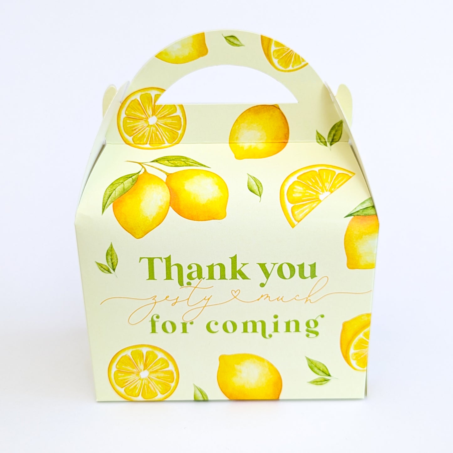 LEMONS Lemon Amalfi Summer Zesty Personalised Children’s Party Box Gift Bag Favours