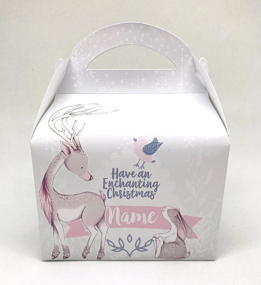 Christmas Enchanted Woodland Gift Box Party Favour