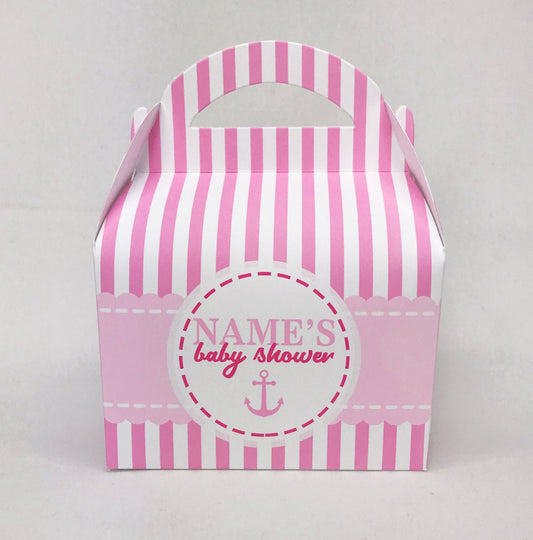 BABY SHOWER Pink or Blue Baby on Board Baby Shower Party Favour Gift Box