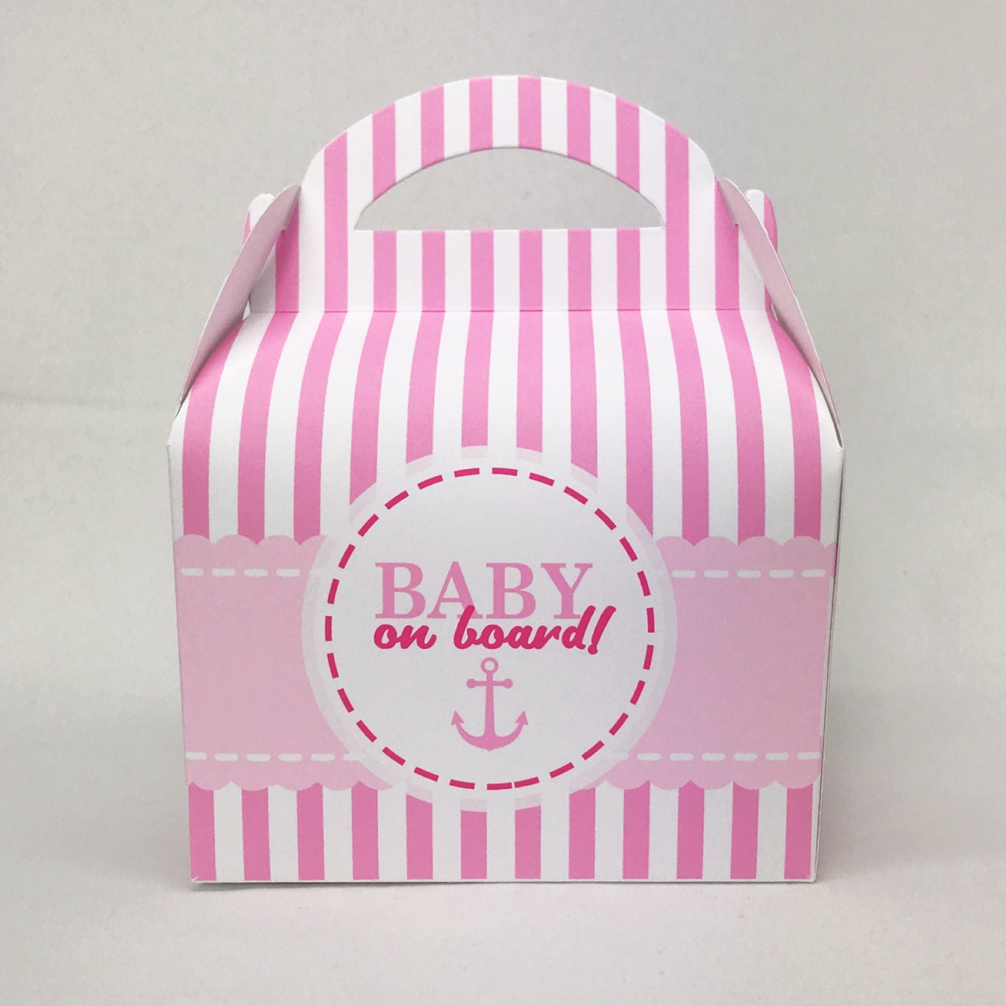 BABY SHOWER Pink or Blue Baby on Board Baby Shower Party Favour Gift Box