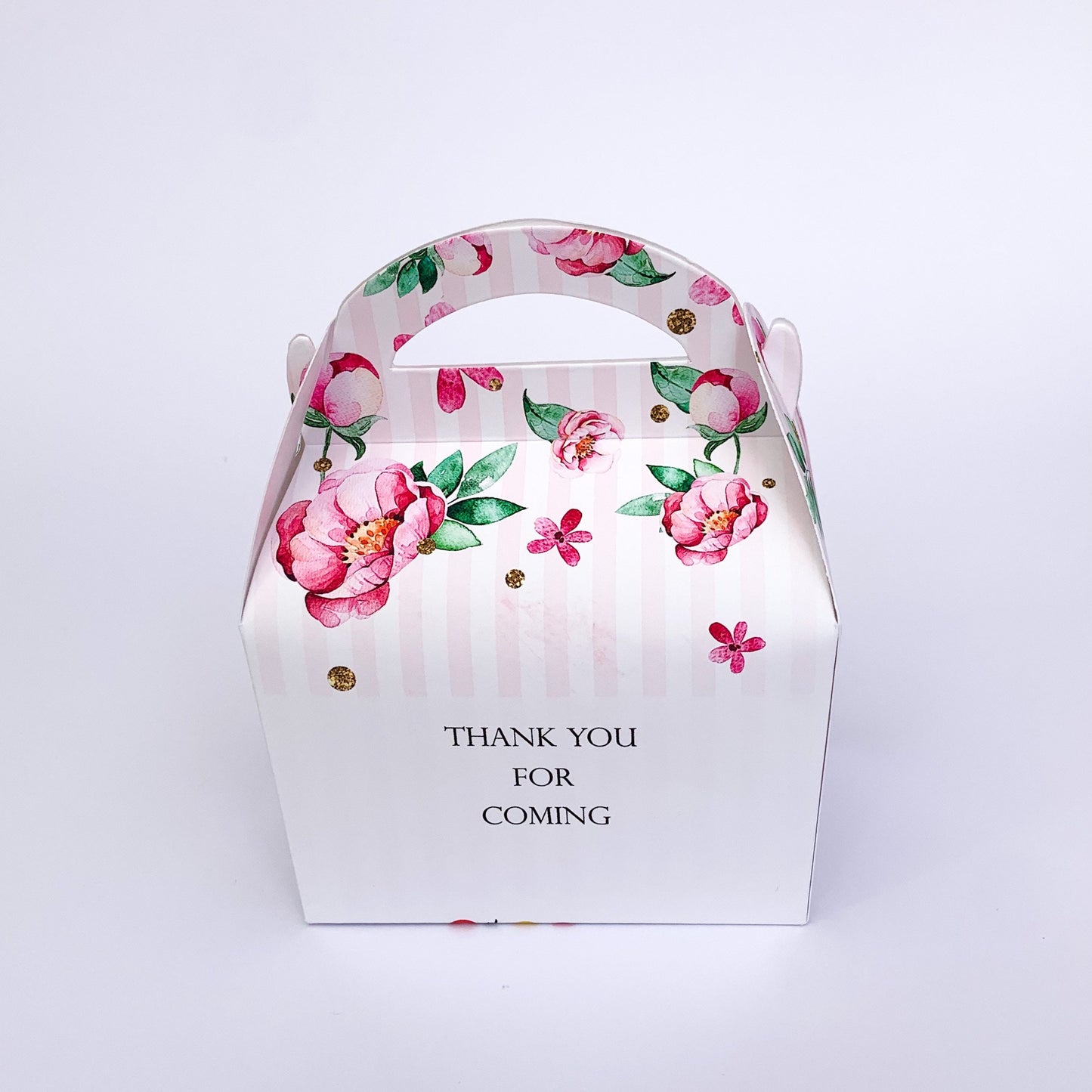 Pink Floral Bridal Shower Hen Party Wedding Children's Gift Treat Box favour