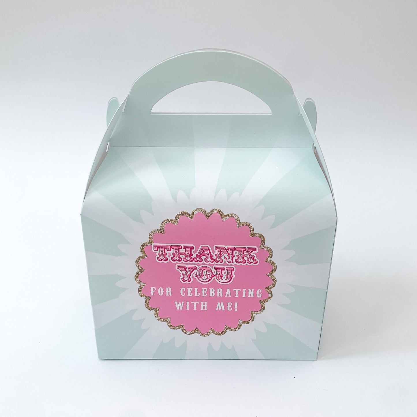 CIRCUS Carnival Personalised Children’s Party Box Gift Bag Favour