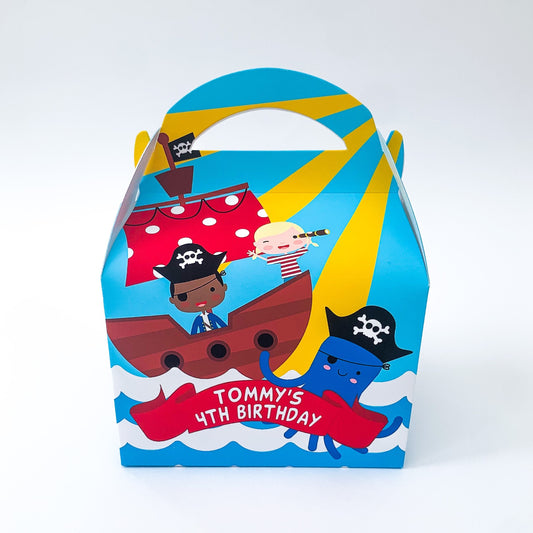 Pirates Personalised Children’s Party Box Gift Bag Favour