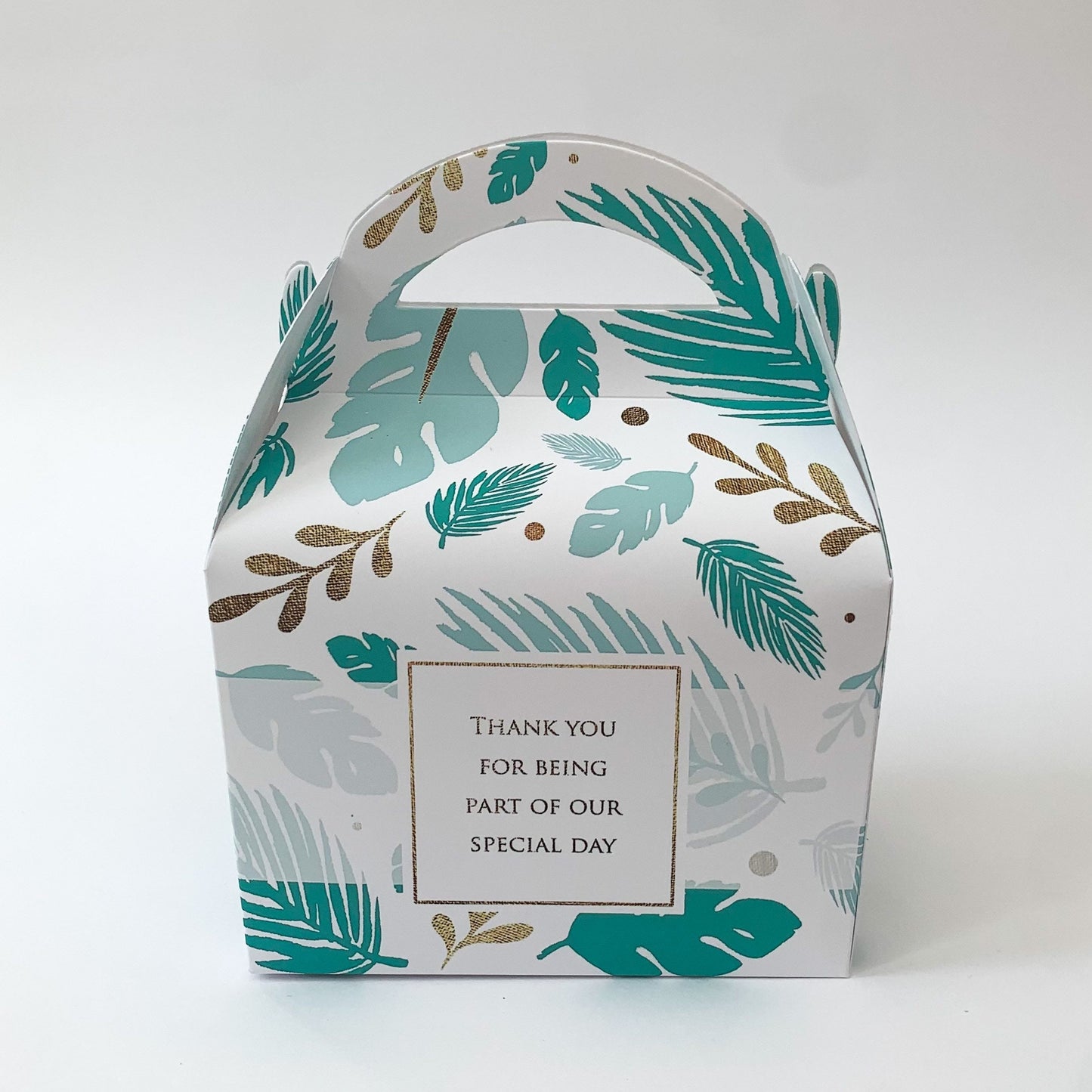 Leaves Personalised Party Favour Gift Box Bridal Baby Shower Hen Do Wedding Celebration