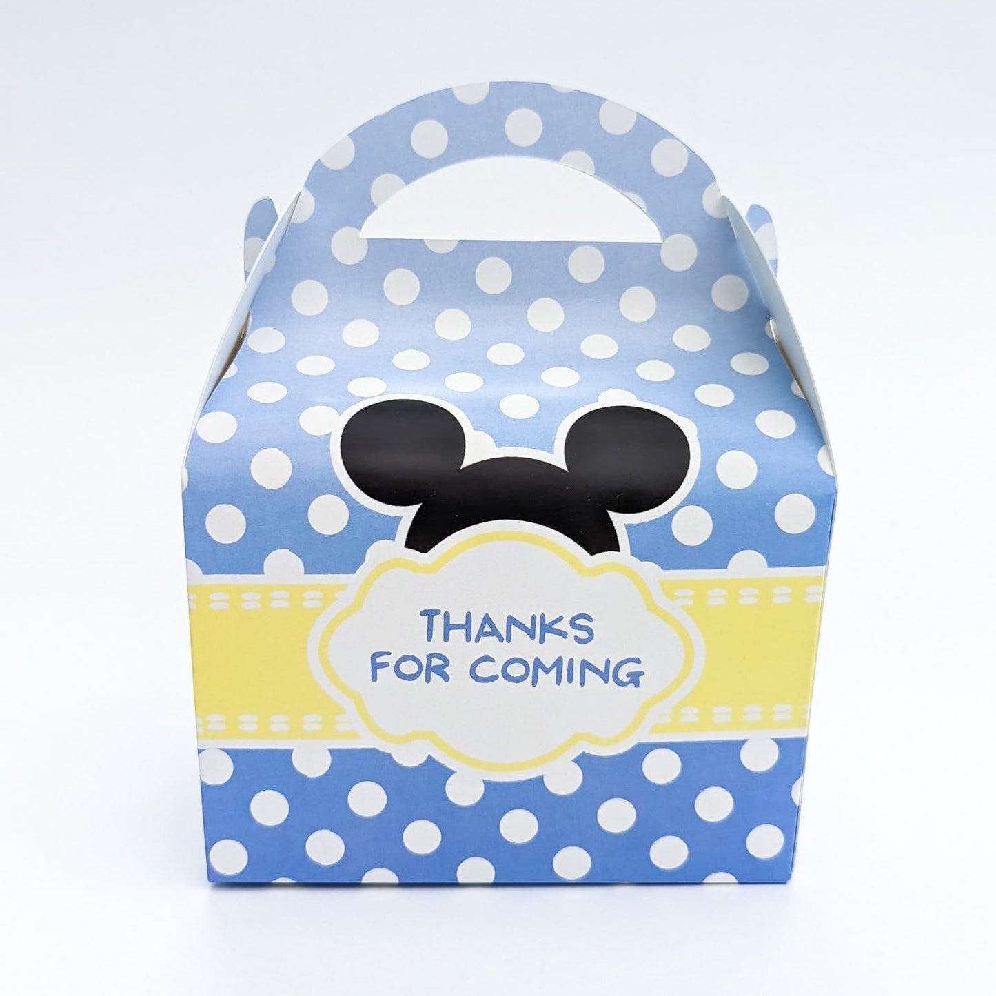 Mickey Mouse Personalised Children’s Party Box Gift Bag Favour