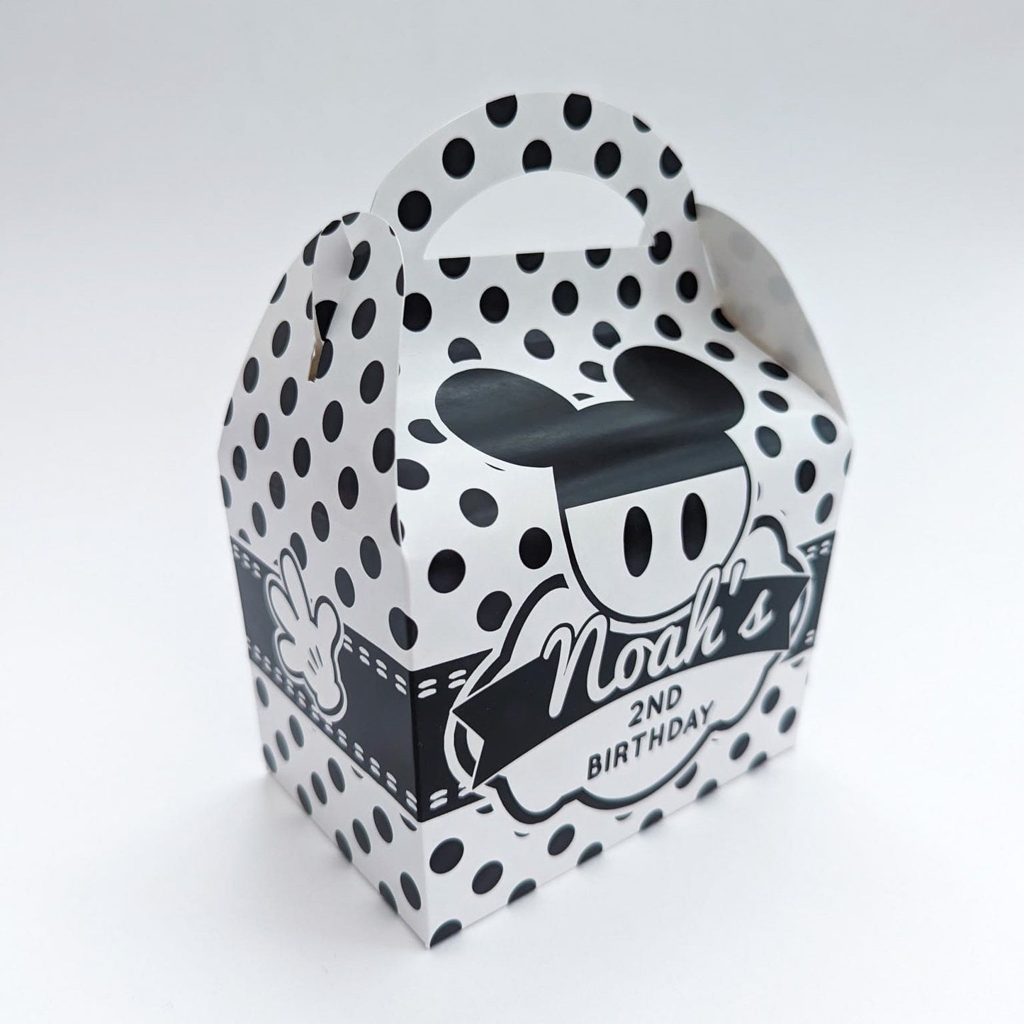 Mickey Mouse Personalised Children’s Party Box Gift Bag Favour
