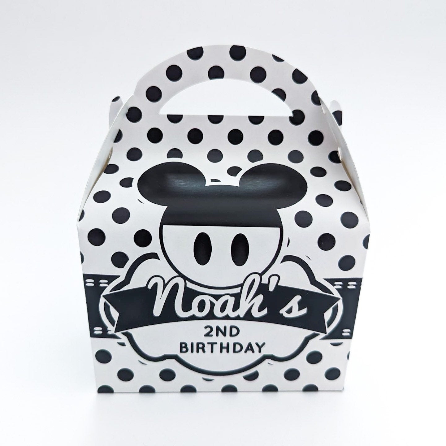 Mickey Mouse Personalised Children’s Party Box Gift Bag Favour