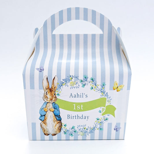 Peter Rabbit Personalised Children’s Party Box Gift Bag Favour