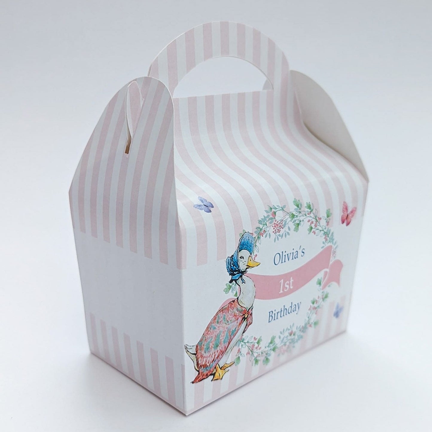 Jemima Puddleduck Peter Rabbit Personalised Children’s Party Box Gift Bag Favour