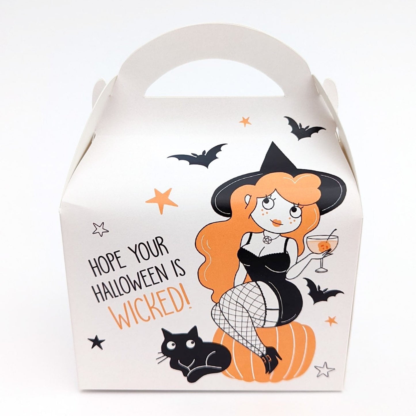 Best Witches adult Halloween watercolor Personalised Children’s Party Box Gift Bag Favour