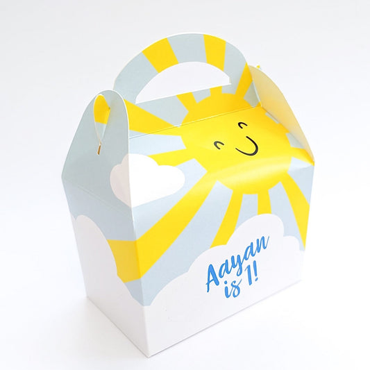 Sunshine Personalised Children’s Party Box Gift Bag Favour