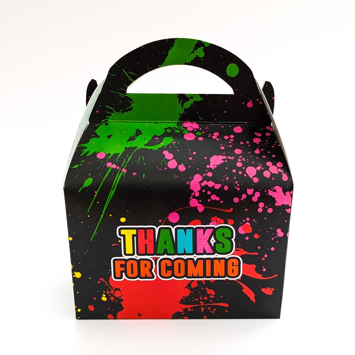 PAINTBALL Arty Paint Personalised Children’s Party Box Gift Bag Favour