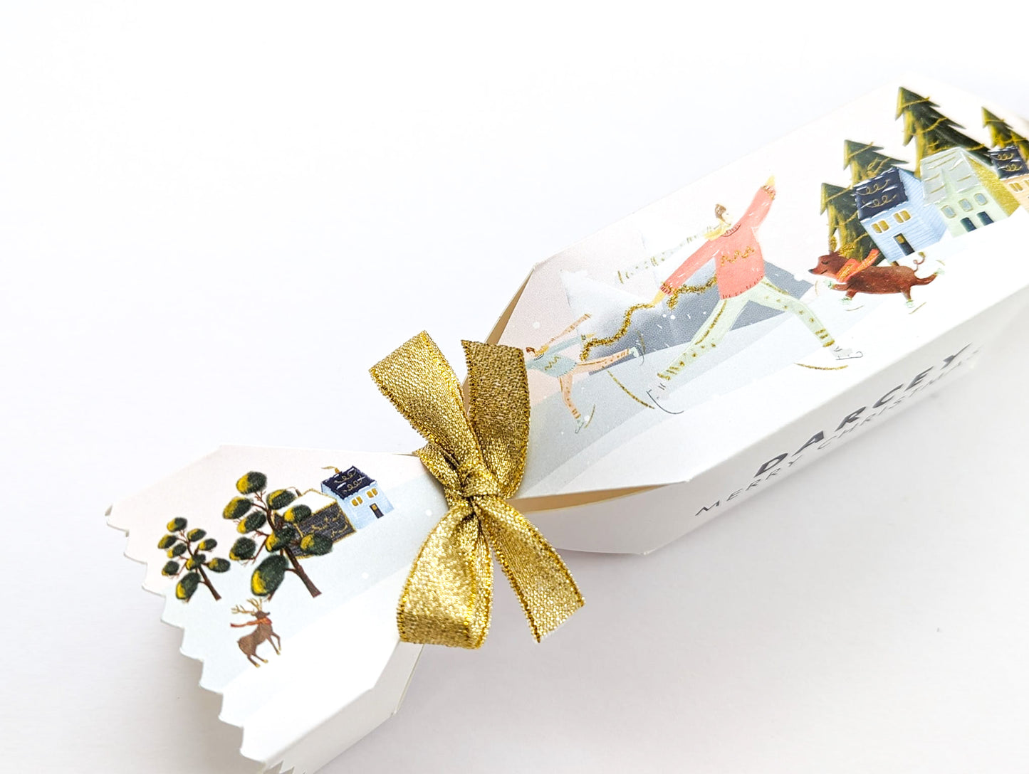 Personalised Christmas Cracker Winter Wonderland Treat Box