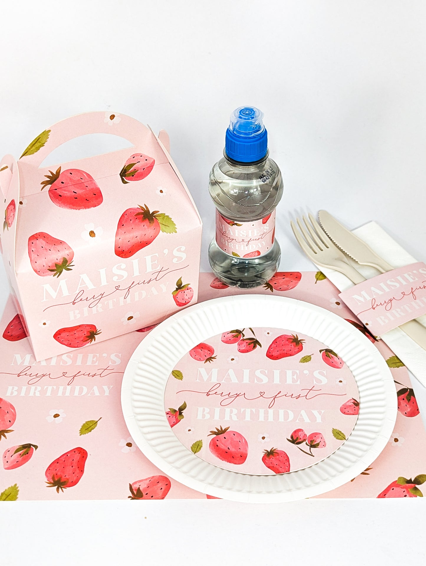 Berry Sweet Birthday Party Decor, Strawberry Theme Favour Boxes