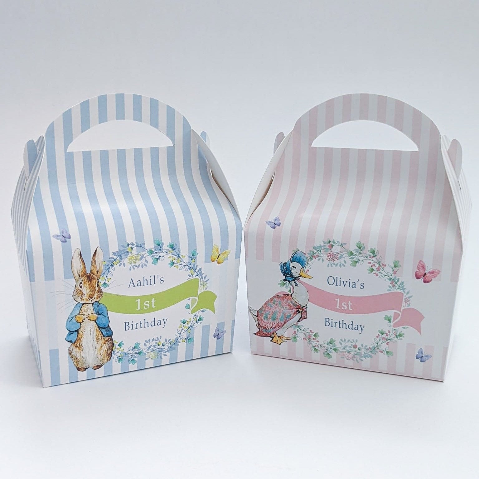 Peter Rabbit Personalised Children’s Party Box Gift Bag Favour