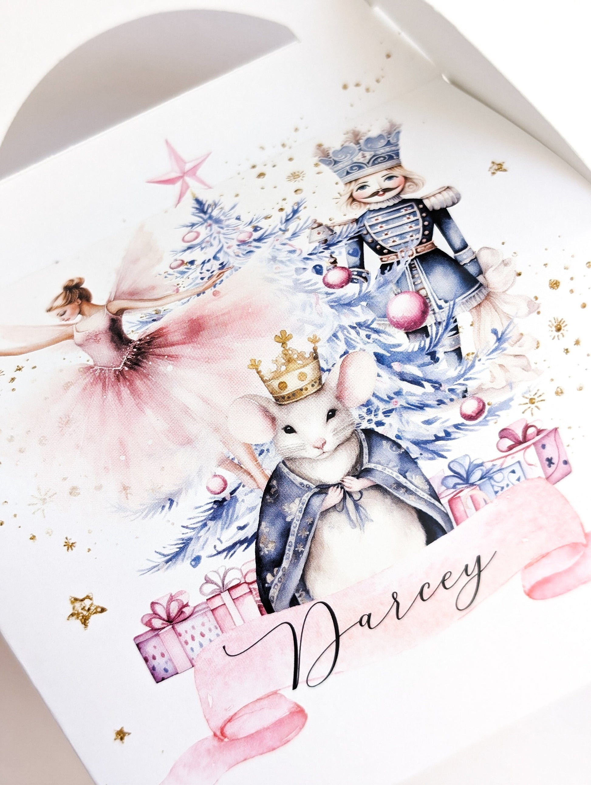 Personalised Classic Christmas Nutcracker Treat Boxes Advent Party Box favours
