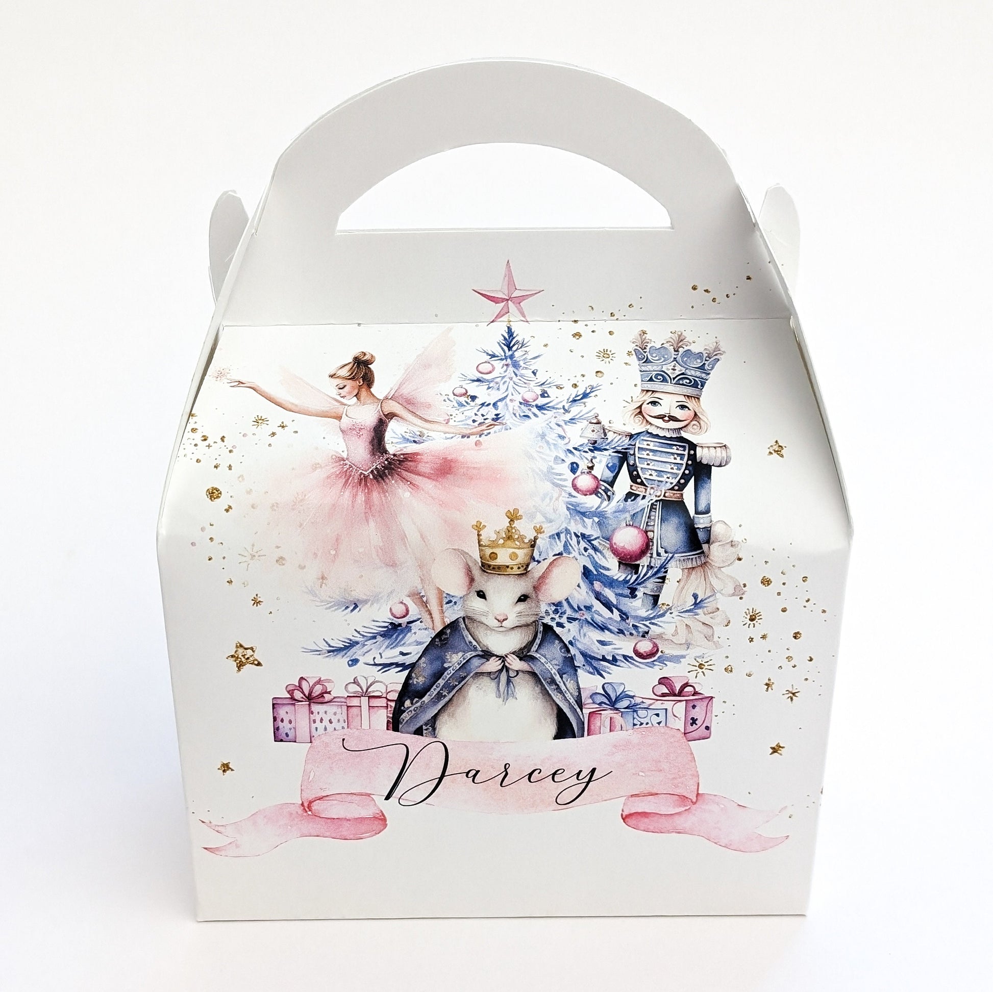 Personalised Classic Christmas Nutcracker Treat Boxes Advent Party Box favours