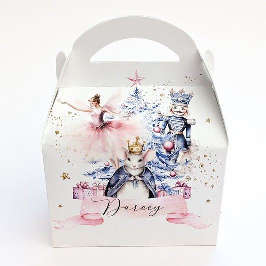 Personalised Classic Christmas Nutcracker Treat Boxes Advent Party Box favours