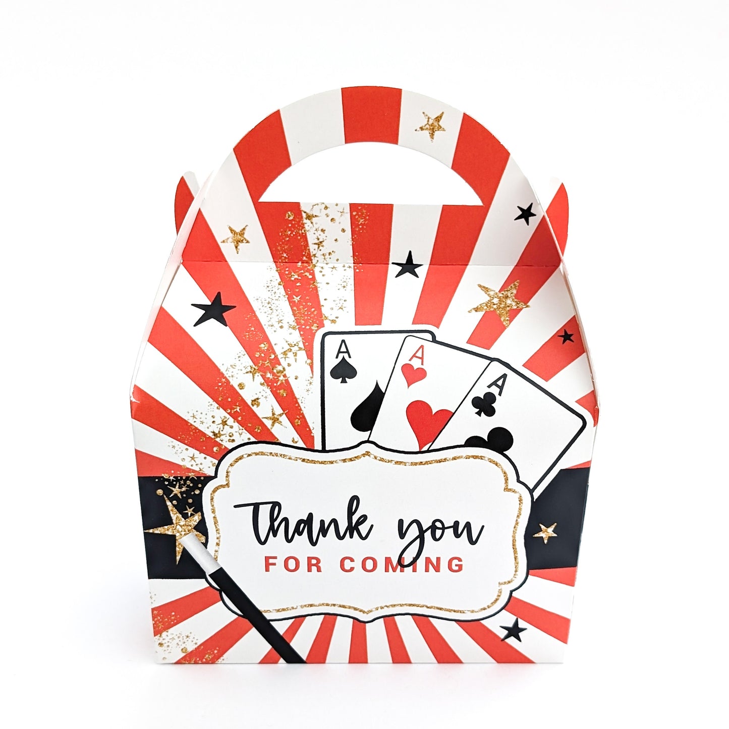 MAGIC SHOW Magician Personalised Children’s Party Box Gift Bag Favour