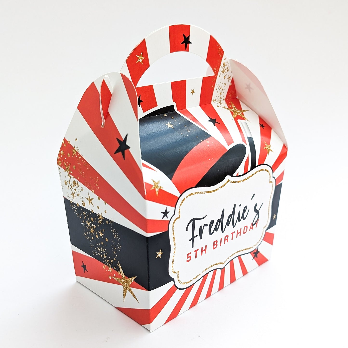 MAGIC SHOW Magician Personalised Children’s Party Box Gift Bag Favour