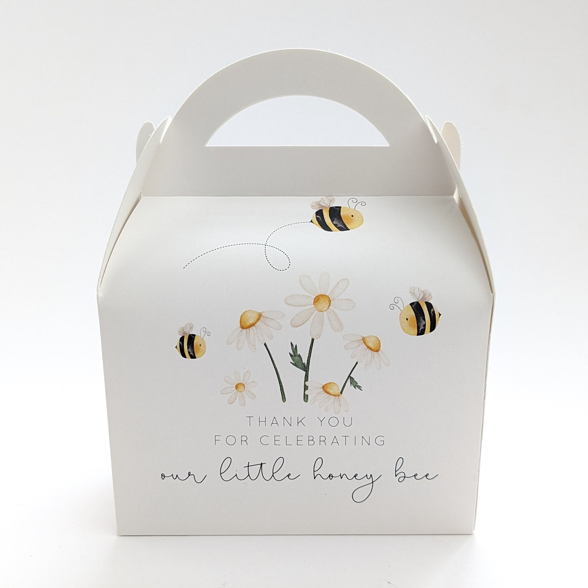 LITTLE HONEY BEE Personalised Children’s Party Box Gift Bag Favour