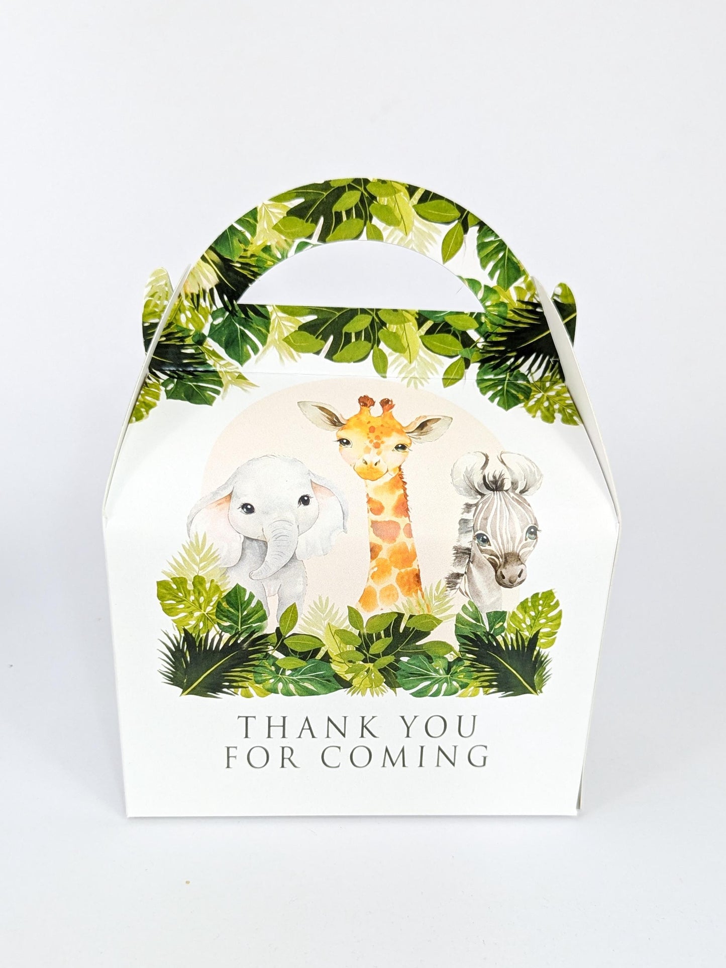 Personalised Jungle Animal Birthday Party Boxes and Decor Items