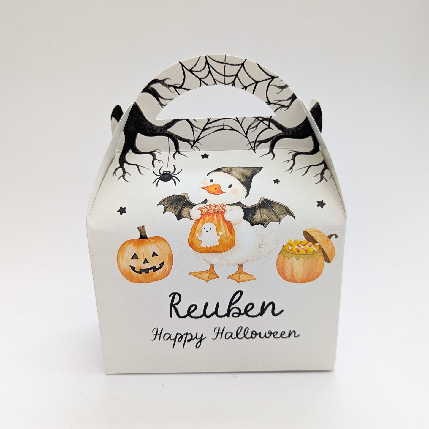 HALLOWEEN Cute Personalised Children’s Party Box Gift Bag Favour