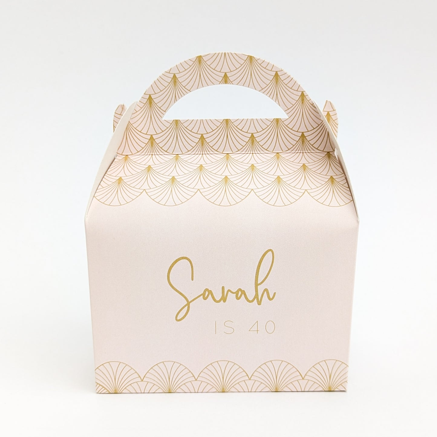 PINK Art Deco Women's 40th 30th Birthday Bridal Shower Gift Box